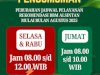 PENGUMUMAN PERUBAHAN JADWAL PELAYANAN REKOMENDASI BBM 2025