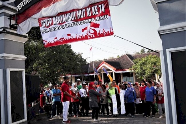 Jalan Sehat Hut RI ke 74 DPKPP di banjiri Doorprize