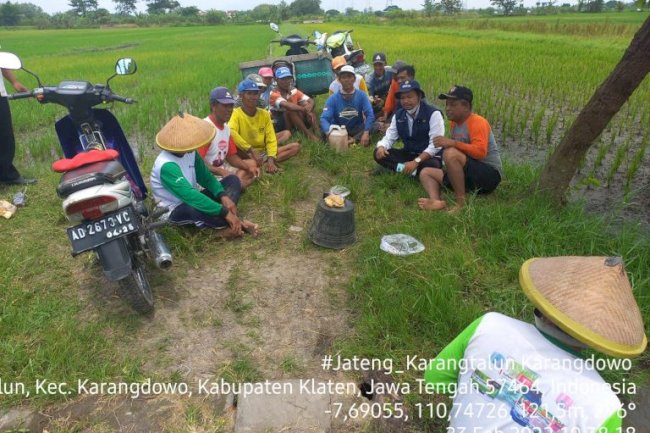 Sejuta Petani dan Penyuluh Pertanian mengikuti Pelatian on line Mitigasi Pertanian via zoom