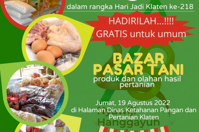 Gratis...!!! Bazar Pasar Tani di DKPP