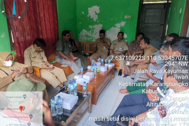 Rakor PMK di Puskeswan Karangnongko 