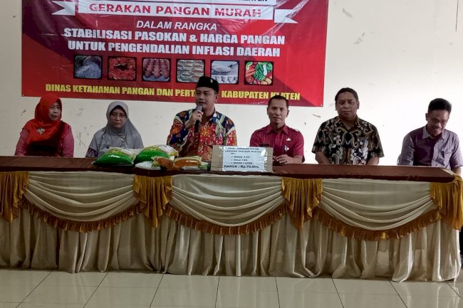 Gerakan pangan murah kerjasama TPID dengan Bulog