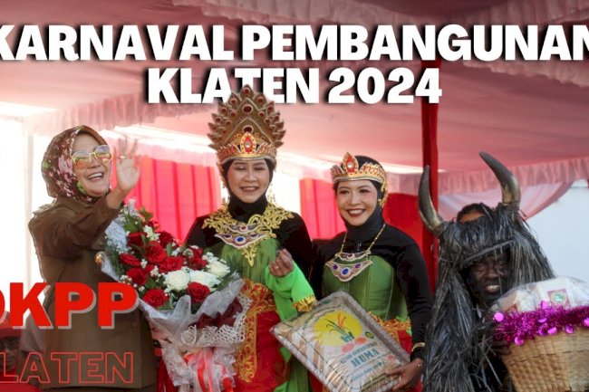 Bupati Klaten bagi-bagi hasil Pertanian dalam rangka Karnaval Pembangunan Klaten 2024