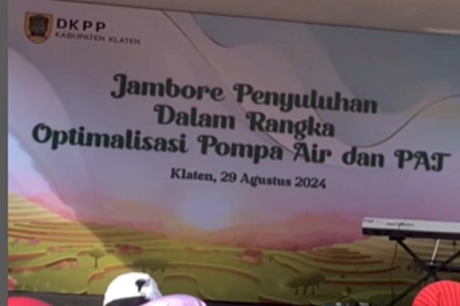 Kegiatan jambore penyuluhan dalam rangka optimalisasi pompa air dan PAT