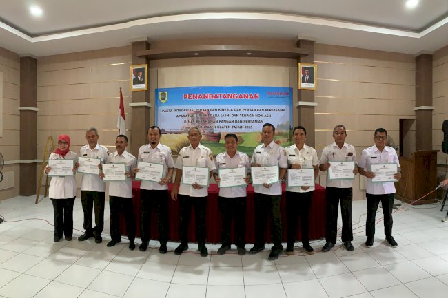 Penandatanganan Pakta Integritas DKPP tahun 2025