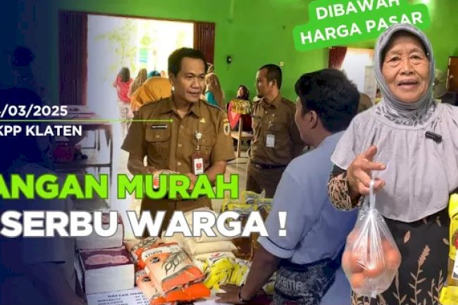 Gerakan Pangan Murah di Klaten | Stok Aman, Harga Stabil!