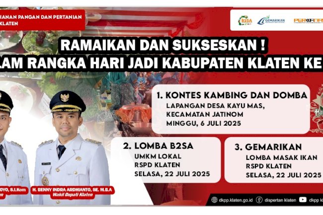 Ramaikan & Sukseskan Hari Jadi Kabupaten Klaten ke-221