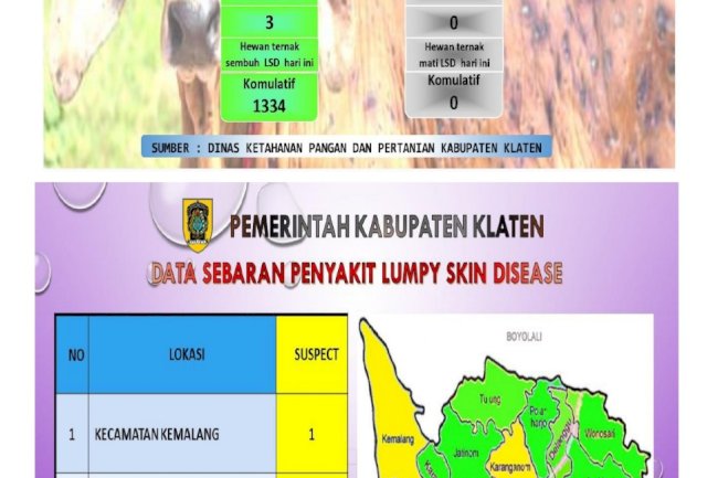 PERKEMBANGAN KASUS PENYAKIT LSD (LUMPY SKIN DISEASE) 2 MARET 2026