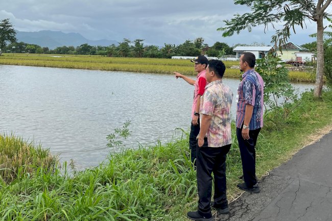 PENGECEKAN LAHAN PERTANIAN YANG TERDAMPAK BANJIR DI KECAMATAN CAWAS KAB. KLATEN