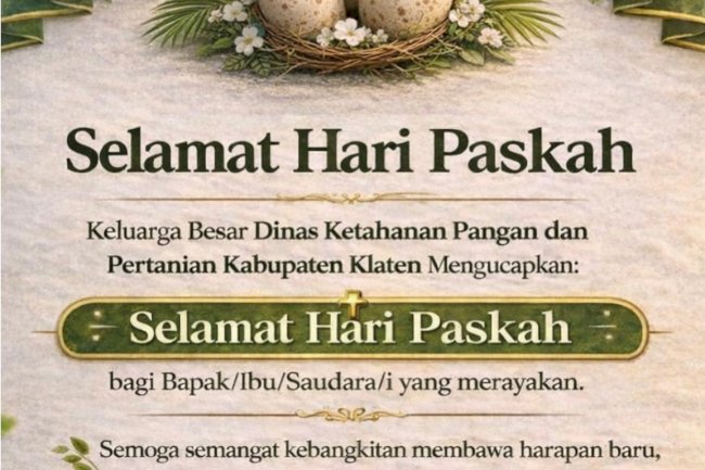 SELAMAT MEMPERINGATI HARI PASKAH 2026