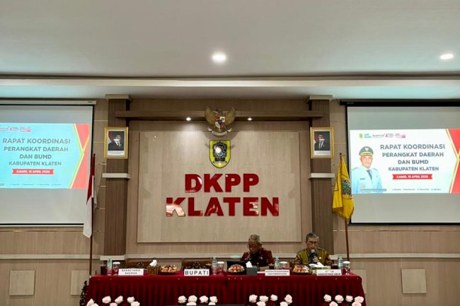 RAPAT KOORDINASI PERANGKAT DAERAH DAN BUMD KABUPATEN KLATEN 16 APRIL 2026