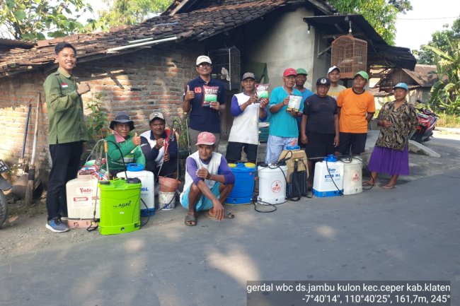 GERAKAN PENGENDALIAN HAMA WERENG BATANG COKLAT (WBC) JAMBUKULON KEC. CEPER KAB. KLATEN