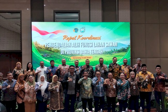 KEPALA DKPP DAMPINGI BUPATI KLATEN DALAM RAKOOR PENGENDALIAN ALIH FUNGSI LAHAN SE-JATENG