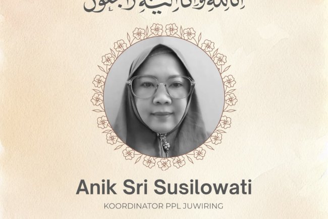 TURUT DUKA CITA ATAS BERPULANGNYA SAUDARA KITA ANIK SRI SUSILOWATI.SP.,MSi (KOOR BPP JUWIRING)