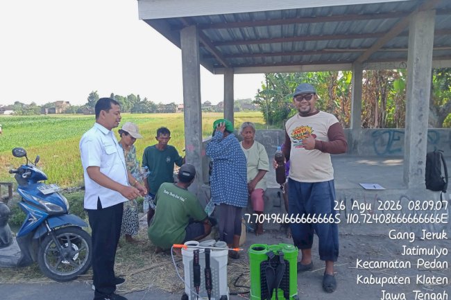 Gerakan Pengendalian Hama Spodoptera Pada Jagung di Poktan Ngudi Makmur Karangdowo