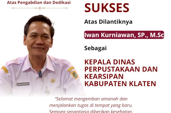 DKPP KLATEN UCAPKAN SELAMAT DAN TERIMAKASIH ATAS PENGABDIAN