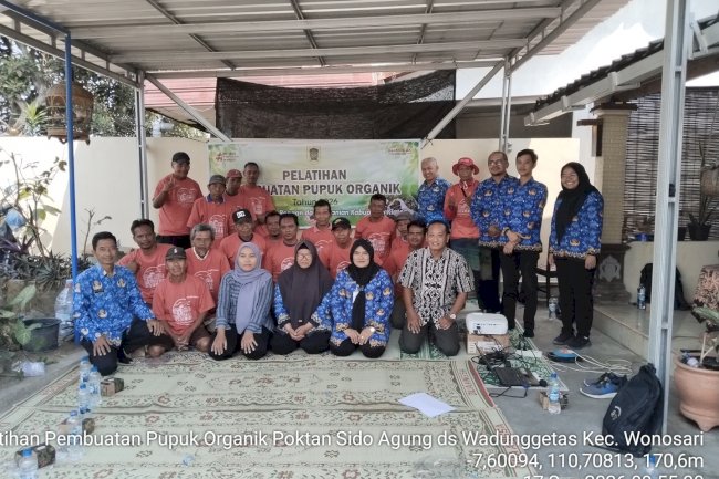 Tingkatkan Kemandirian Petani, Pelatihan Pembuatan Pupuk Organik di Kec. Wonosari
