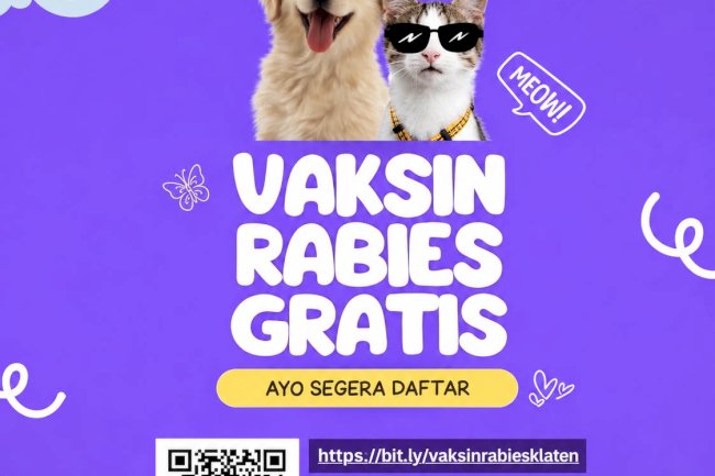 Peringati World Rabies Day, DKPP Klaten dan PDHI Gelar Vaksin Rabies Gratis 