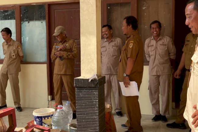 Plt. Kadis DKPP Kabupaten Klaten Monitoring Rehab Gedung BPP Kec. Karangdowo Klaten
