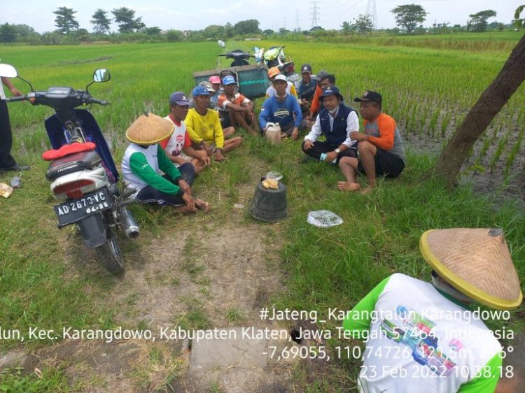 Sejuta Petani dan Penyuluh Pertanian mengikuti Pelatian on line Mitigasi Pertanian via zoom