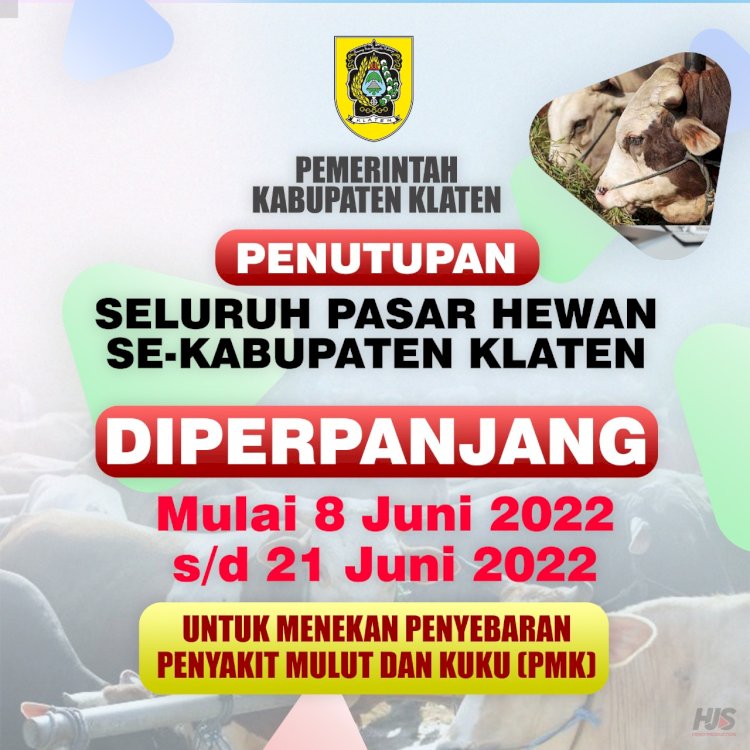 Edaran penutupan sementara Pasar Hewan se-Klaten