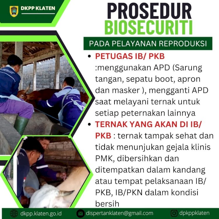 Biosecuriti untuk pencegah PMK