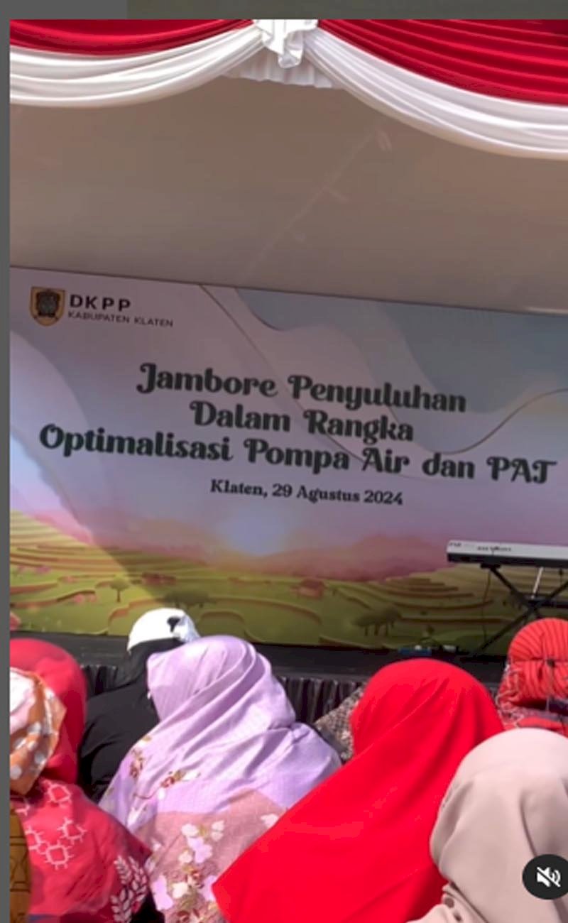 Kegiatan jambore penyuluhan dalam rangka optimalisasi pompa air dan PAT