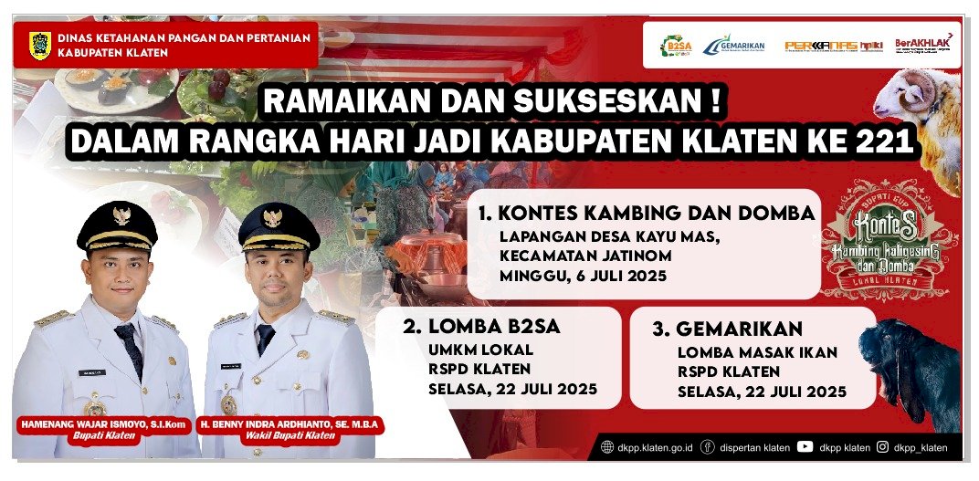 Ramaikan & Sukseskan Hari Jadi Kabupaten Klaten ke-221