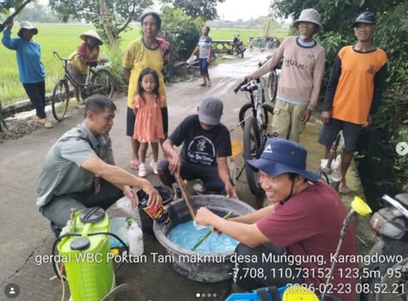 Gerakan Pengendalian Wereng Batang Coklat (WBC) di Desa Munggung
