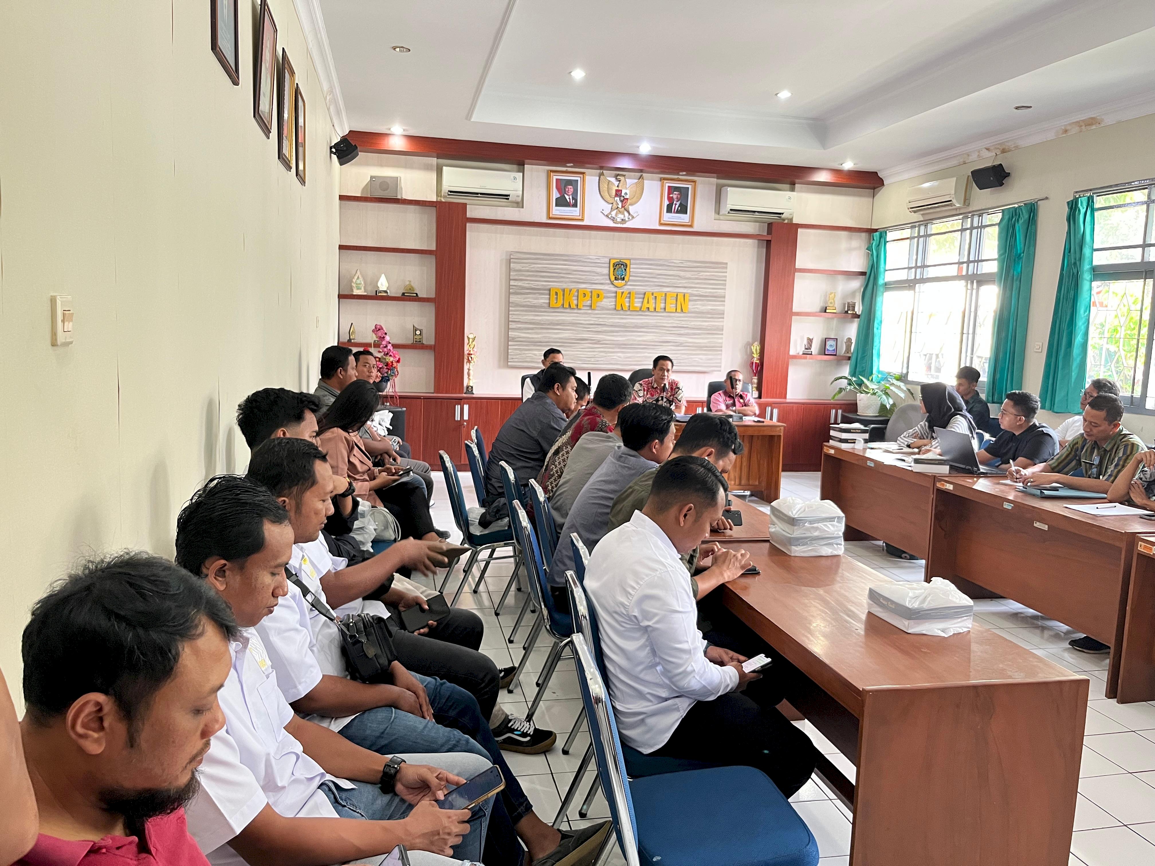 KEGIATAN AUDIENSI DINAS KETAHANAN PANGAN DAN PERTANIAN KABUPATEN KLATEN DENGAN IKATAN PENGUSAHA PROPERTY KLATEN (IPPK)