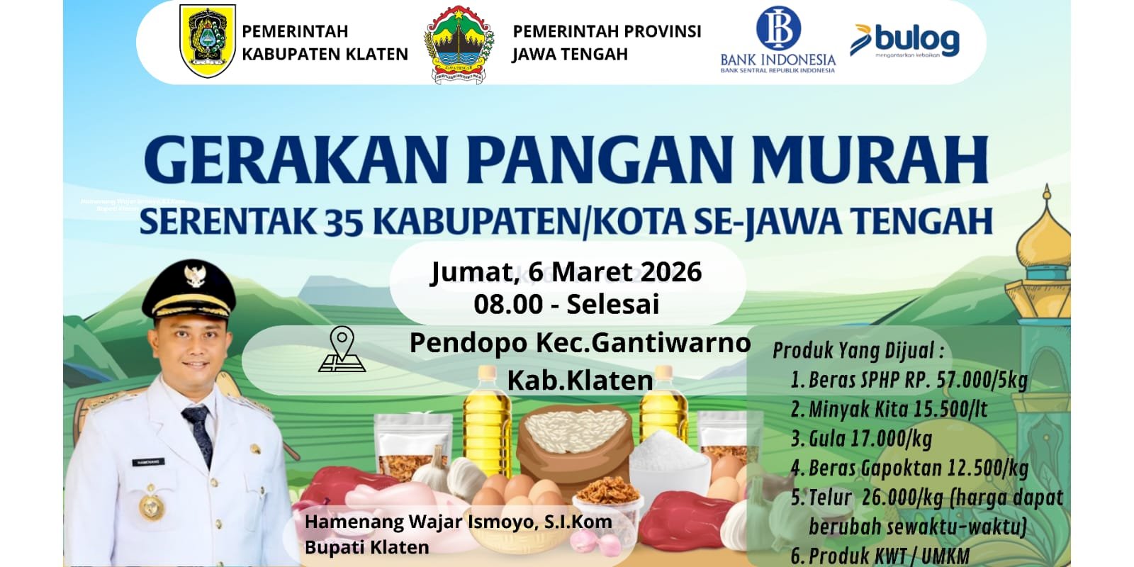 KEGIATAN GERAKAN PANGAN MURAH !!! 6 MARET 2026