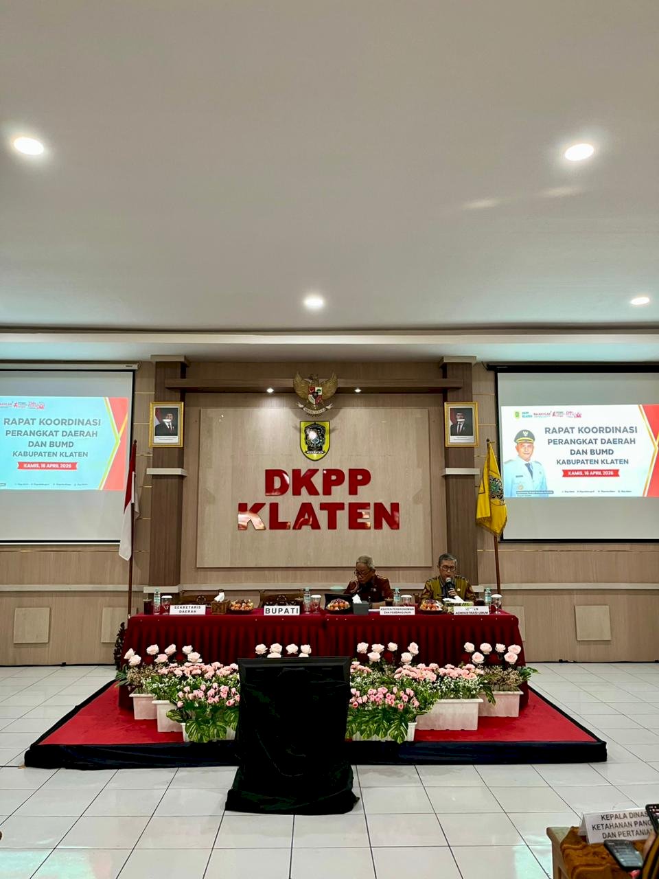 RAPAT KOORDINASI PERANGKAT DAERAH DAN BUMD KABUPATEN KLATEN 16 APRIL 2026