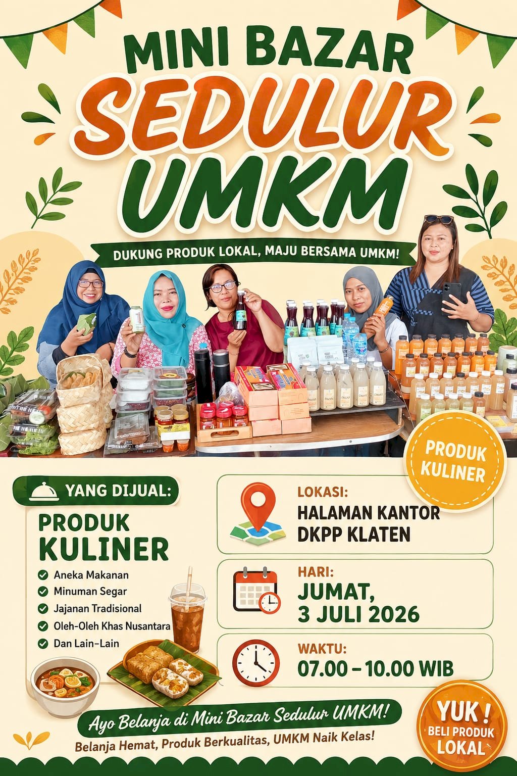 DKPP Klaten Dukung Produk Lokal melalui Mini Bazar Sedulur UMKM
