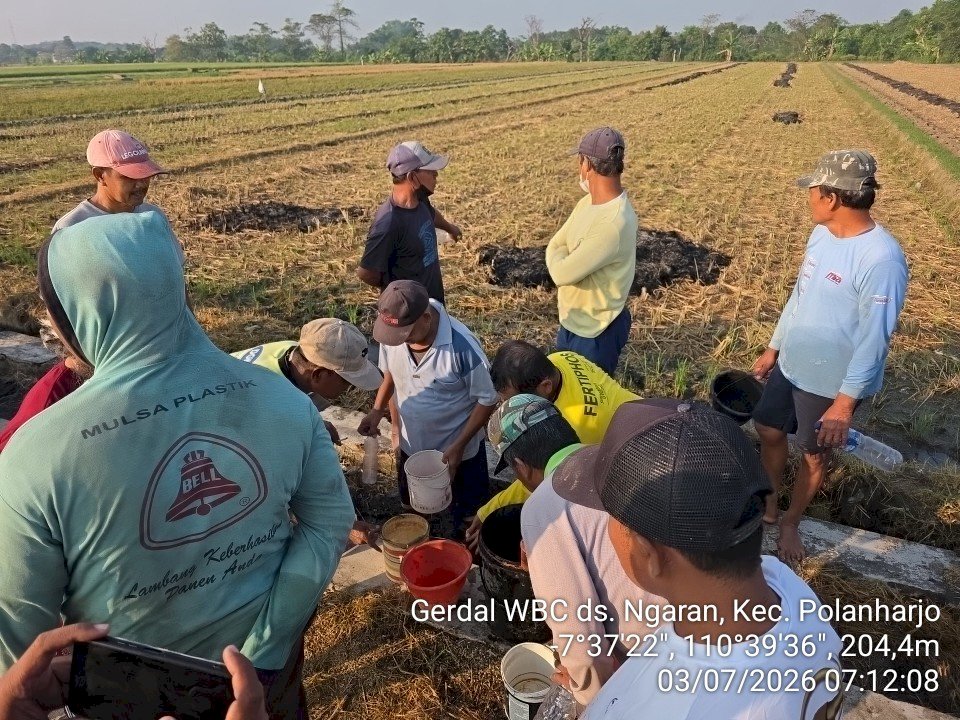 Gerakan Pengendalian Wereng Batang Coklat di Desa Ngaran Kecamatan Polanharjo Klaten