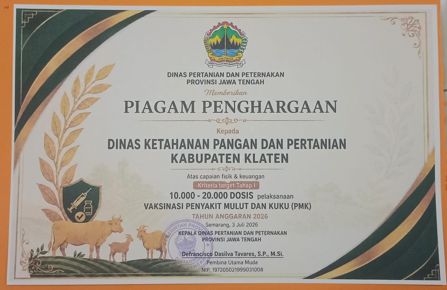 RAPAT KOORDINASI PMK TINGKAT JAWA TENGAH