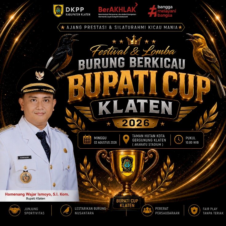 DKPP BERPARTISIPASI DALAM AJANG BURUNG BERKICAU BUPATI CUP KLATEN