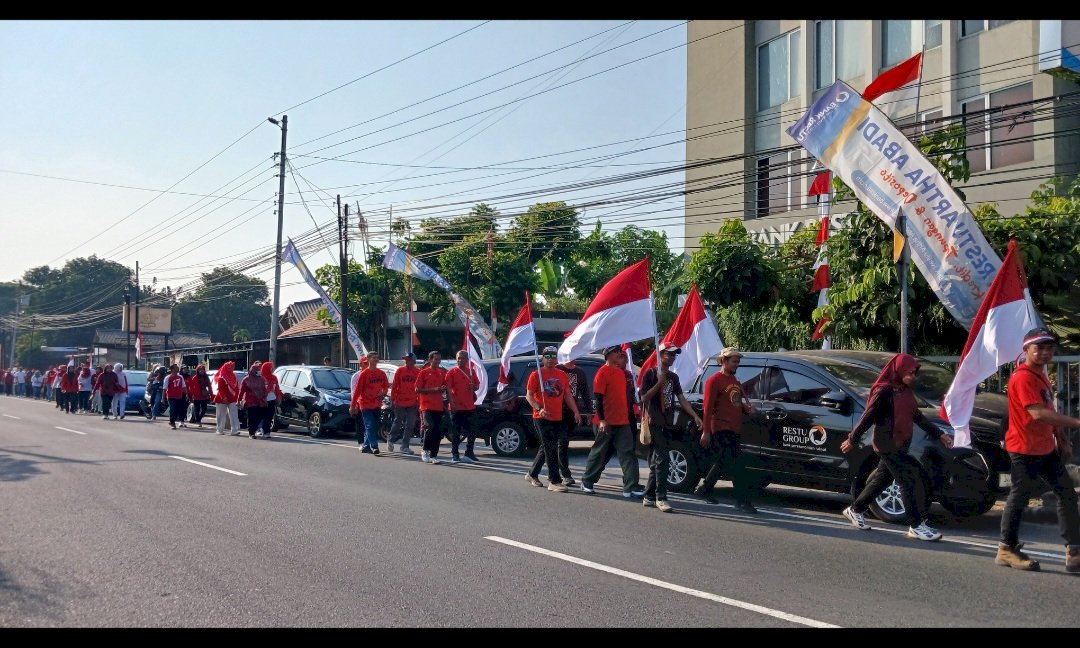 Keluarga Besar DKPP Klaten Meriahkan HUT Ke-222 Klaten dan HUT Ke-81  RI Lewat Jalan Sehat