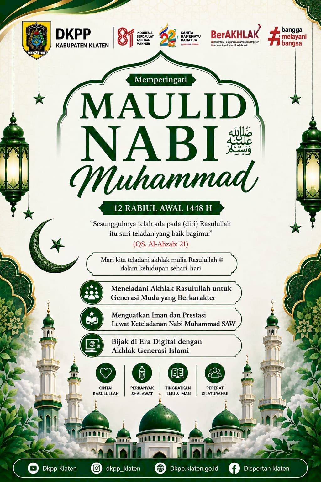 DKPP Peringati Hari Maulid Nabi Muhammad SAW 12 Rabiul Awal 1448 H