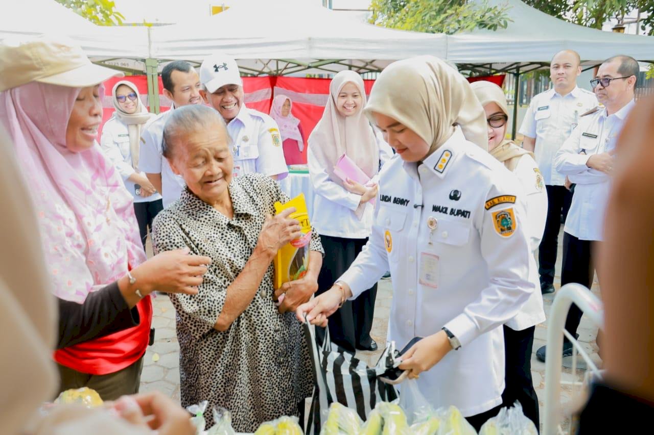 DKPP Klaten Gelar Gerakan Pangan Murah Serentak di Halaman Kantor DKPP